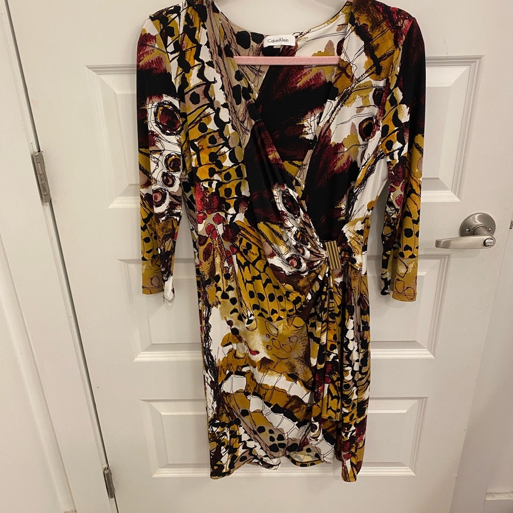 Calvin Klein abstract dress